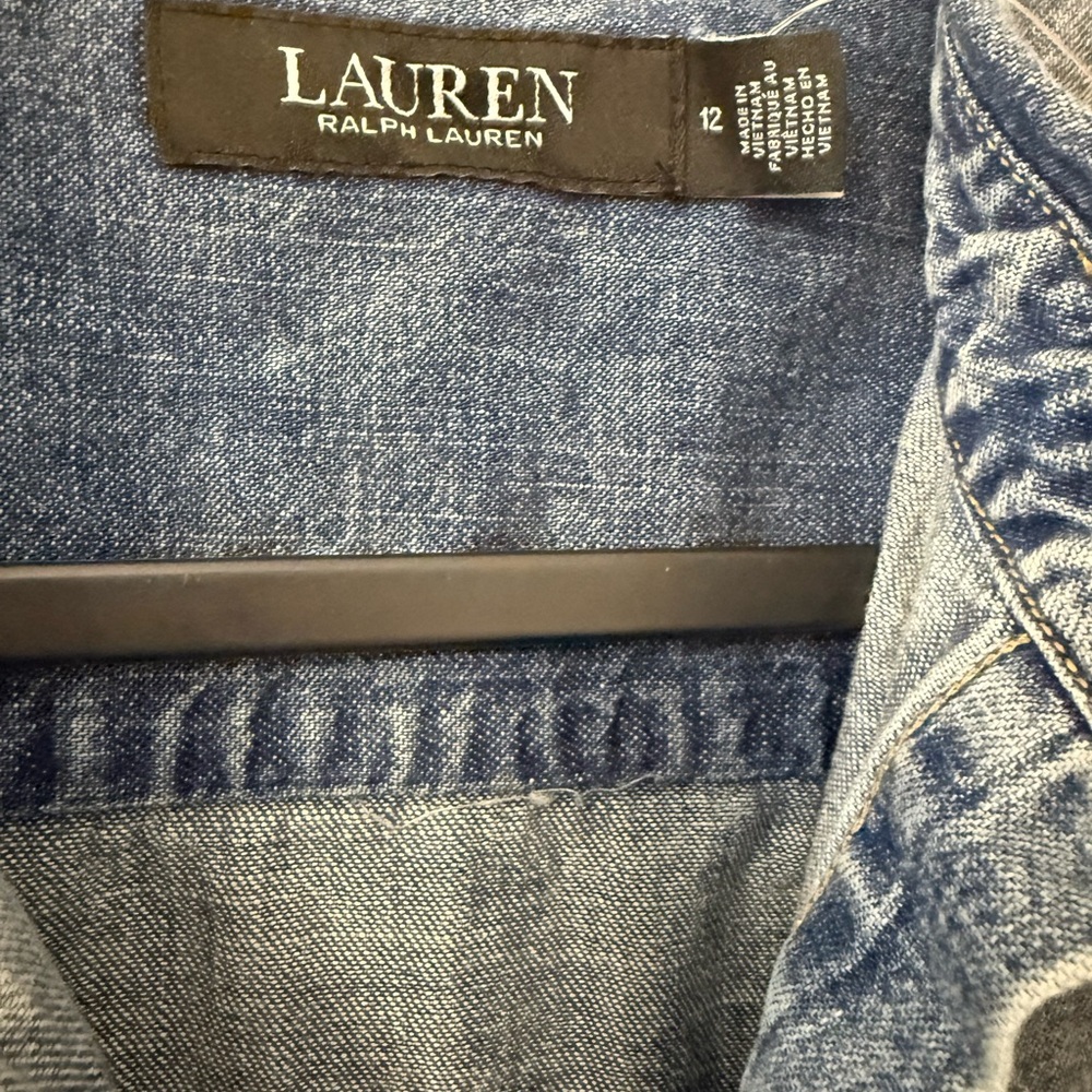 Lauren Ralph Lauren® Denim Short-Sleeve Shirtdress - Picture 8 of 10